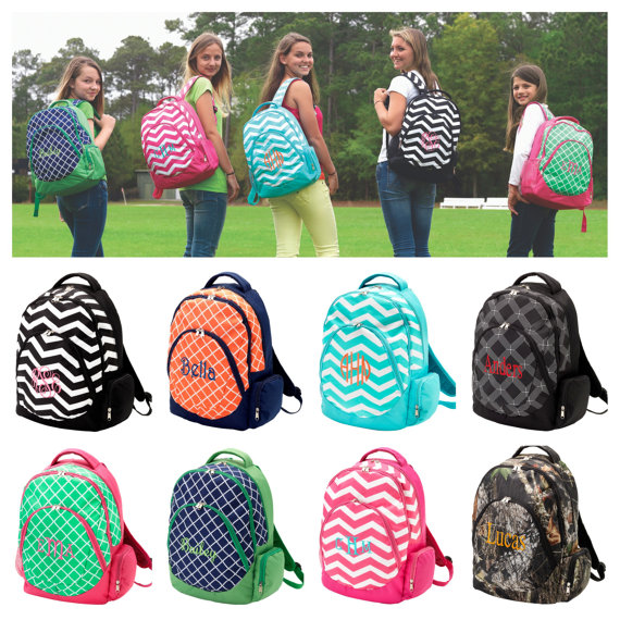 School Backpacks Monogrammed backpacks personalized backpacks School ...