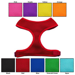 Bling Personalized Soft Mesh Dog Harness S,M,L,XL Made in the USA Choose Personalized or Plain-Bling Personalized Soft Mesh Dog harness Hot Pink, Red, Black, Royal Blue, Made in the USA, Small Dogs