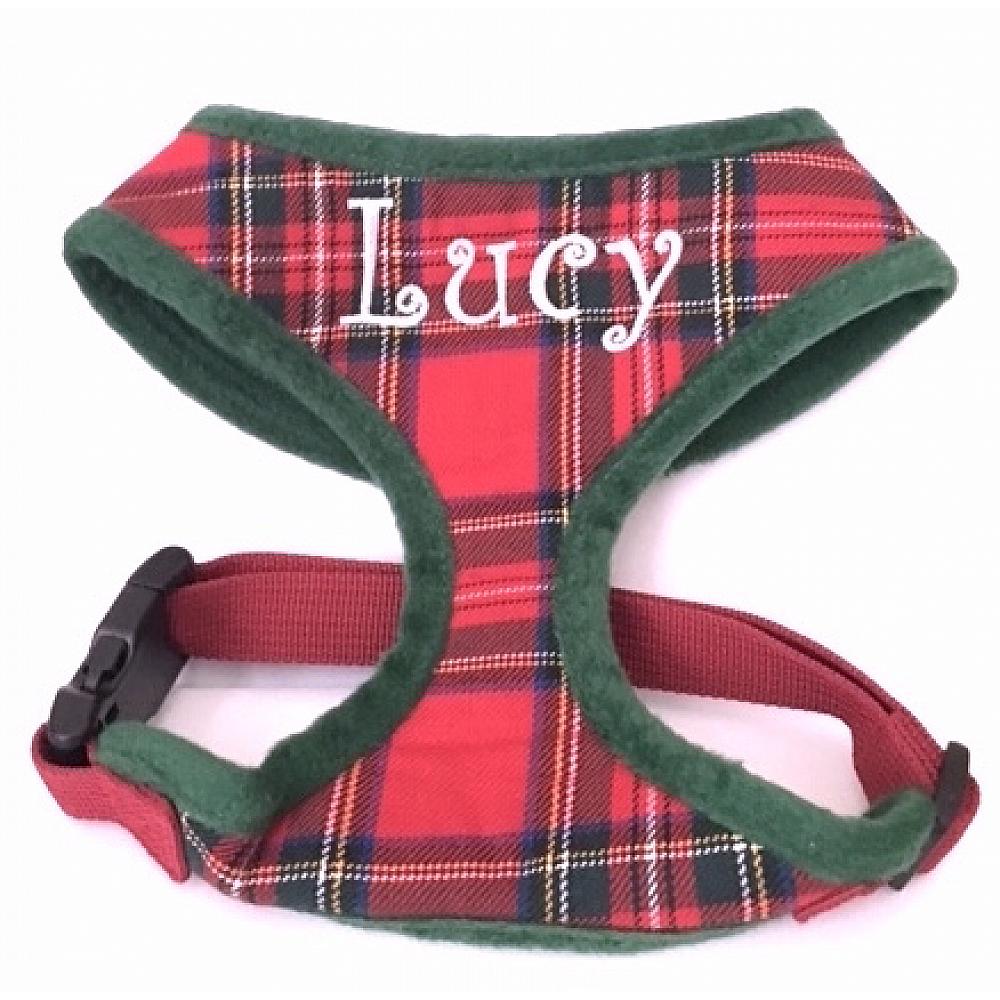 Tartan plaid shop dog harness