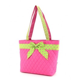 Belvah Handbag Pink Lime