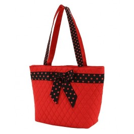 Belvah Handbag Red & Black