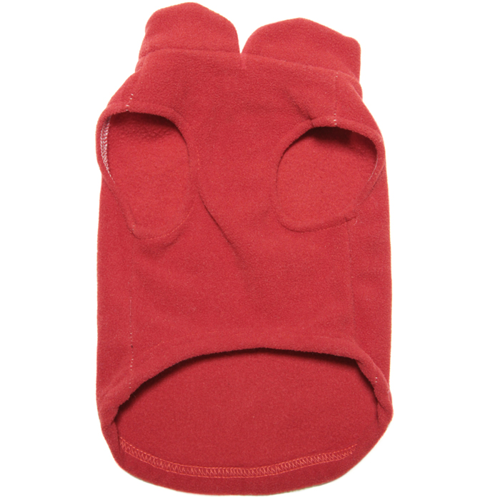 Gooby fleece harness vest Red underside