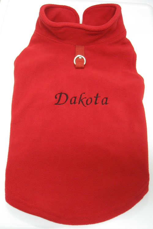 Gooby Vest Dakota Fancy Script