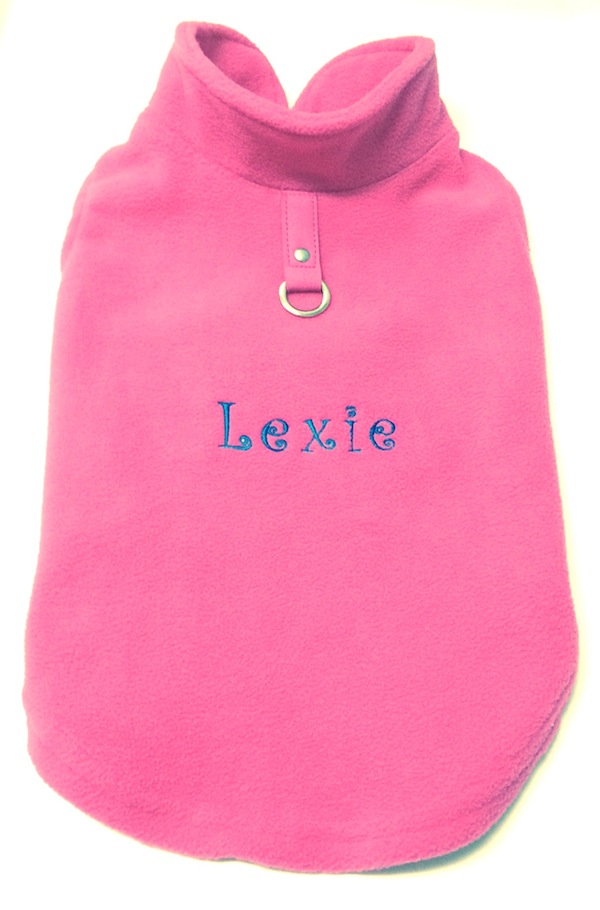 Lexi Fleece Vest custom embroidered