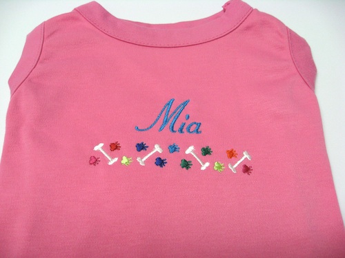 Personalized shirt Name dog and paw border
