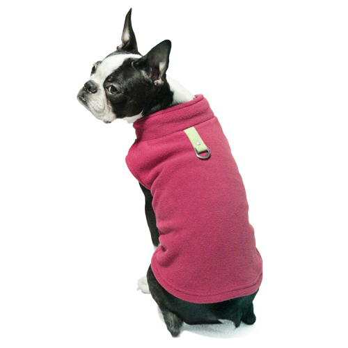 Gooby fleece harness fuschia