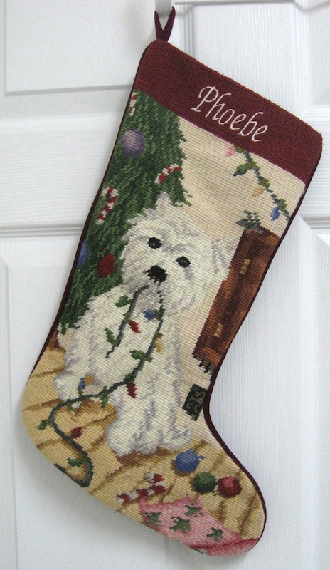 Needlepoint stocking