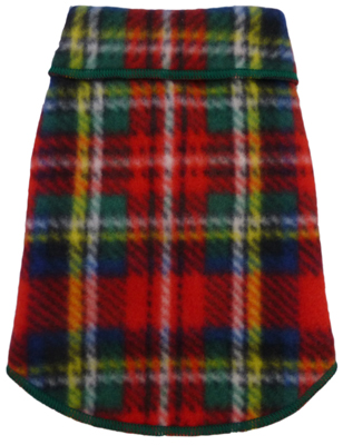 StretchFleece Pullover Red Plaid