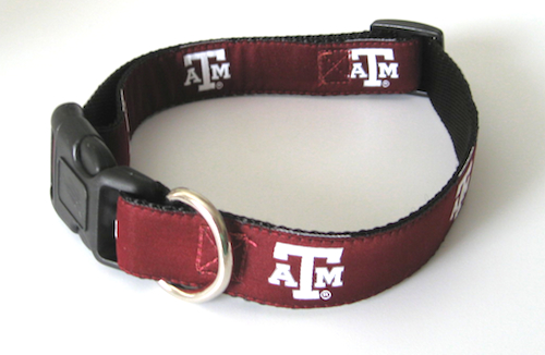NCAA Texas A & M dog collar
