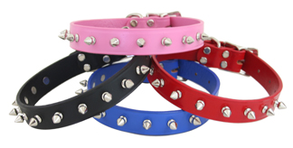 Auburn Leather Spiked Leather Dog Collars Made in the USA