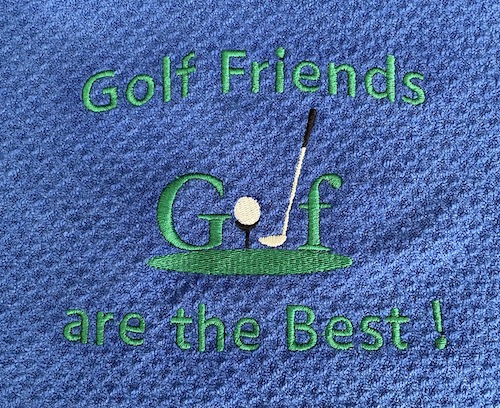 Personalized Golf Towels, Microfiber, Includes the design