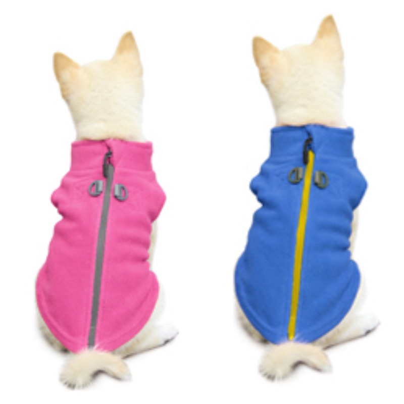 Best Seller Gooby Personalized Dog Fleece Coat Zip up...Blue, Hot Pink, Turquoise, Red