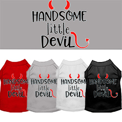 Best Seller Custom Dog Shirt Screen print Handsome Little Devil XS-3XL