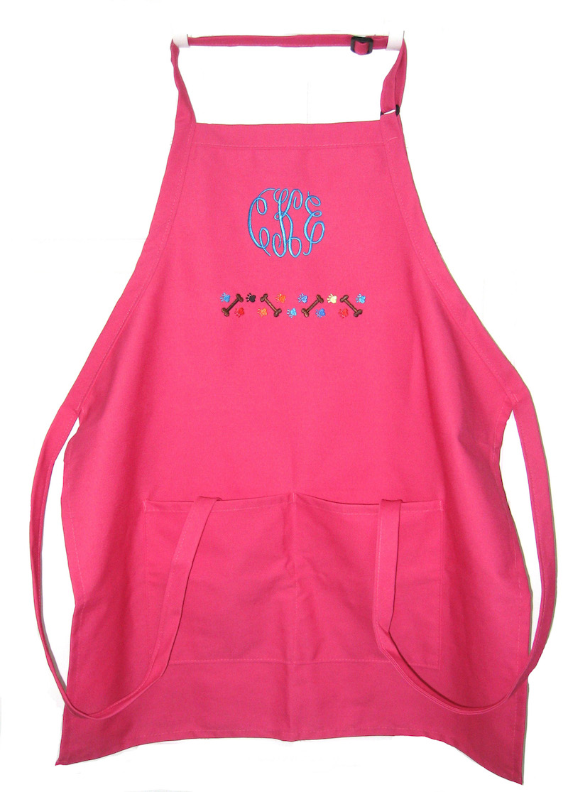 Best Seller Monogrammed Apron with Pockets Custom Embroidered, More Colors and Designs, Made in the USA