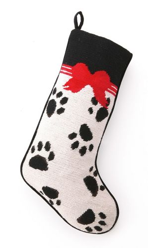 Best Seller Dog Breed Stockings Needlepoint - Custom Embroidered with Name, Bones, Chihuahua, Boxer, Jack Russell Terrier, Paw prints