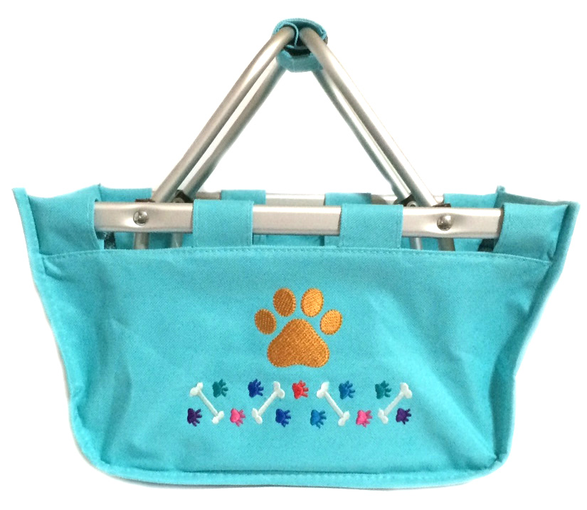 Dog Mini Market Basket Tote - More Colors, Pet Supply Storage, Organized Pet, Store Pet Toys