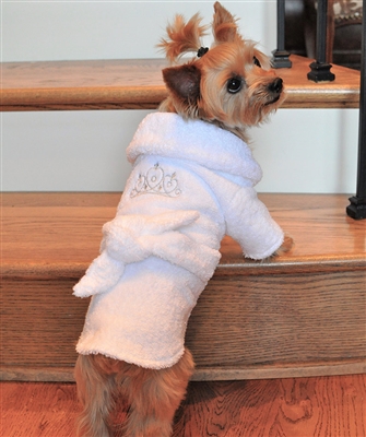 #1 Best Seller Personalized Dog Spa Robe Custom Embroidered with Name