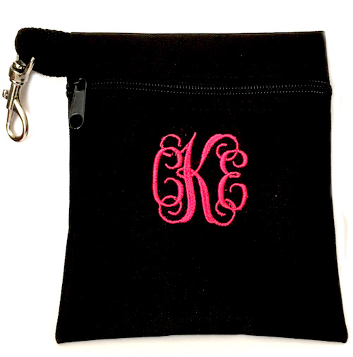 Best Seller Golf Tee Bag Monogrammed Personalized Ditty bag zippered