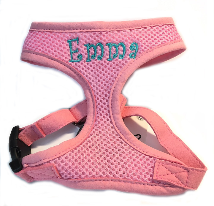 Gooby Freedom Harness II - Personalized with Custom Embroidered Name XS - XL