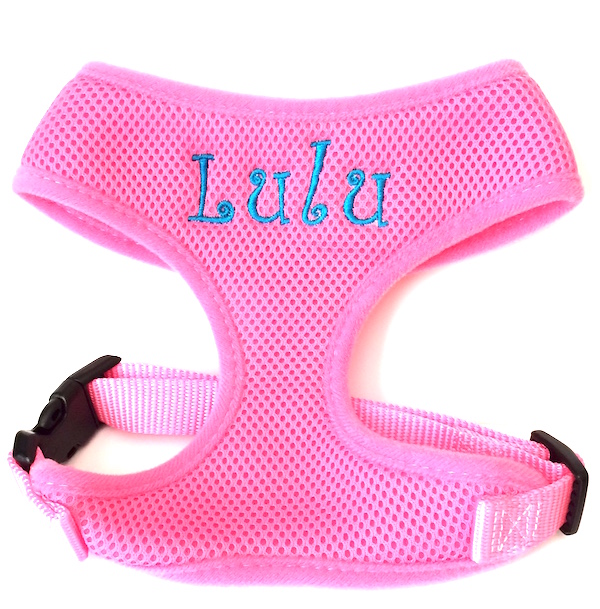 Best Seller Personalized Dog Harness Soft Breezy Mesh™ Custom Embroidered S - XL, Matching Leash Available for purchase, 4 Colors