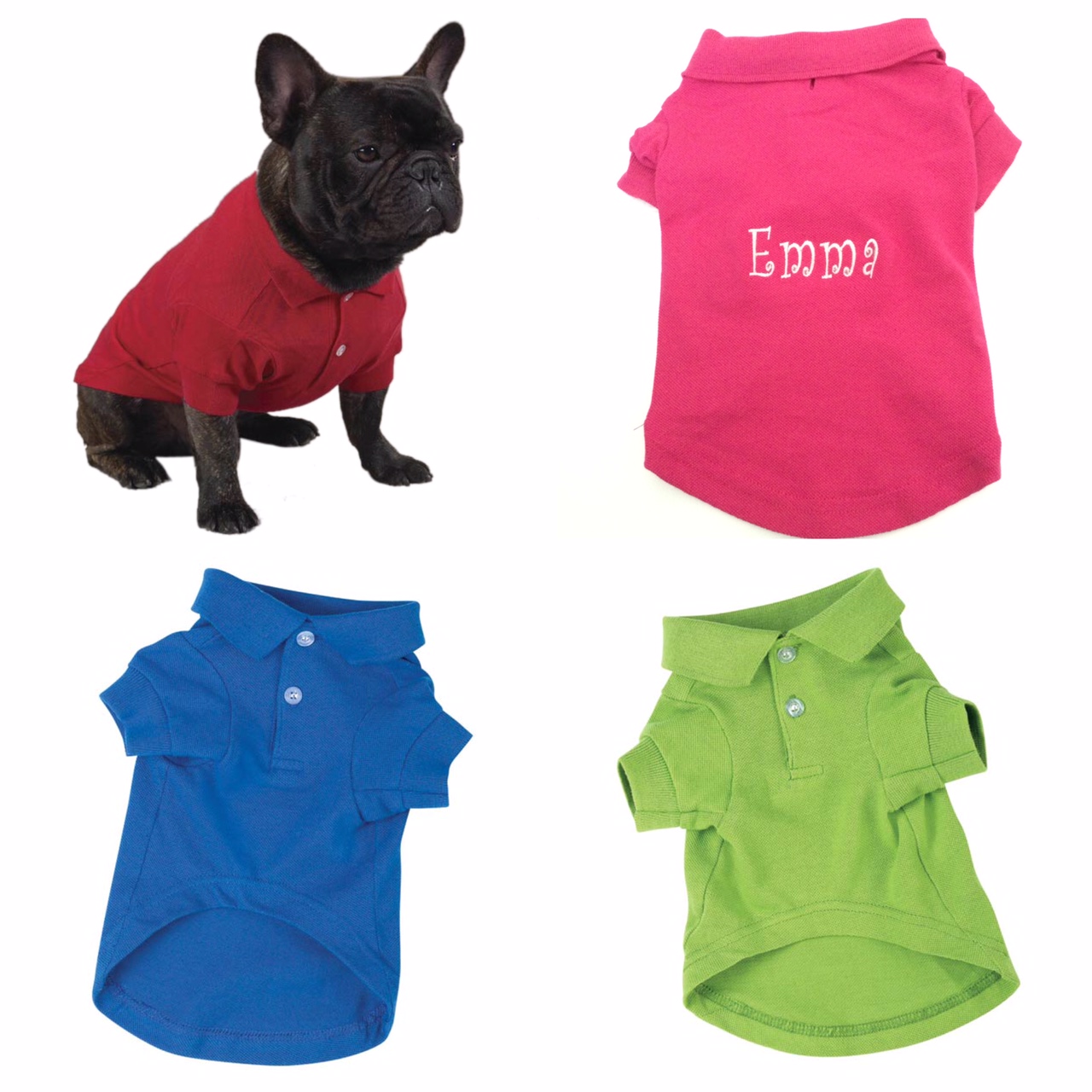 Designer-inspired Grrucci Embroidered Dog T-Shirt